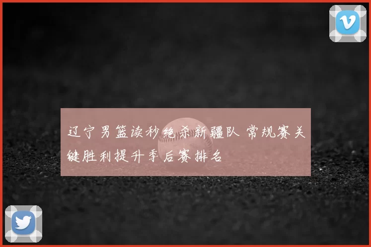 辽宁男篮读秒绝杀新疆队 常规赛关键胜利提升季后赛排名